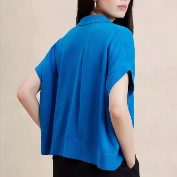 NWT Blue banana republic oversized shirt sleeve sweater XL/XXL - Picture 6 of 11